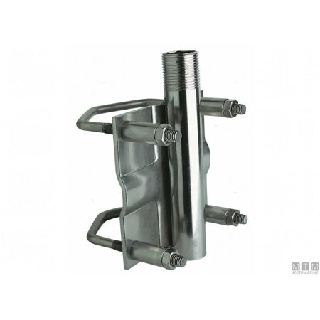Glomex base a morsetto inox per antenna su tubo — Ø 25/80 mm