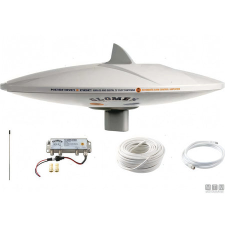 Antenna Glomex Nashira TV AM FM DAB — Bianco