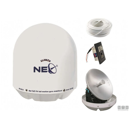 Glomex Rhea V8100N antenna TV satellitare — Antenna completa