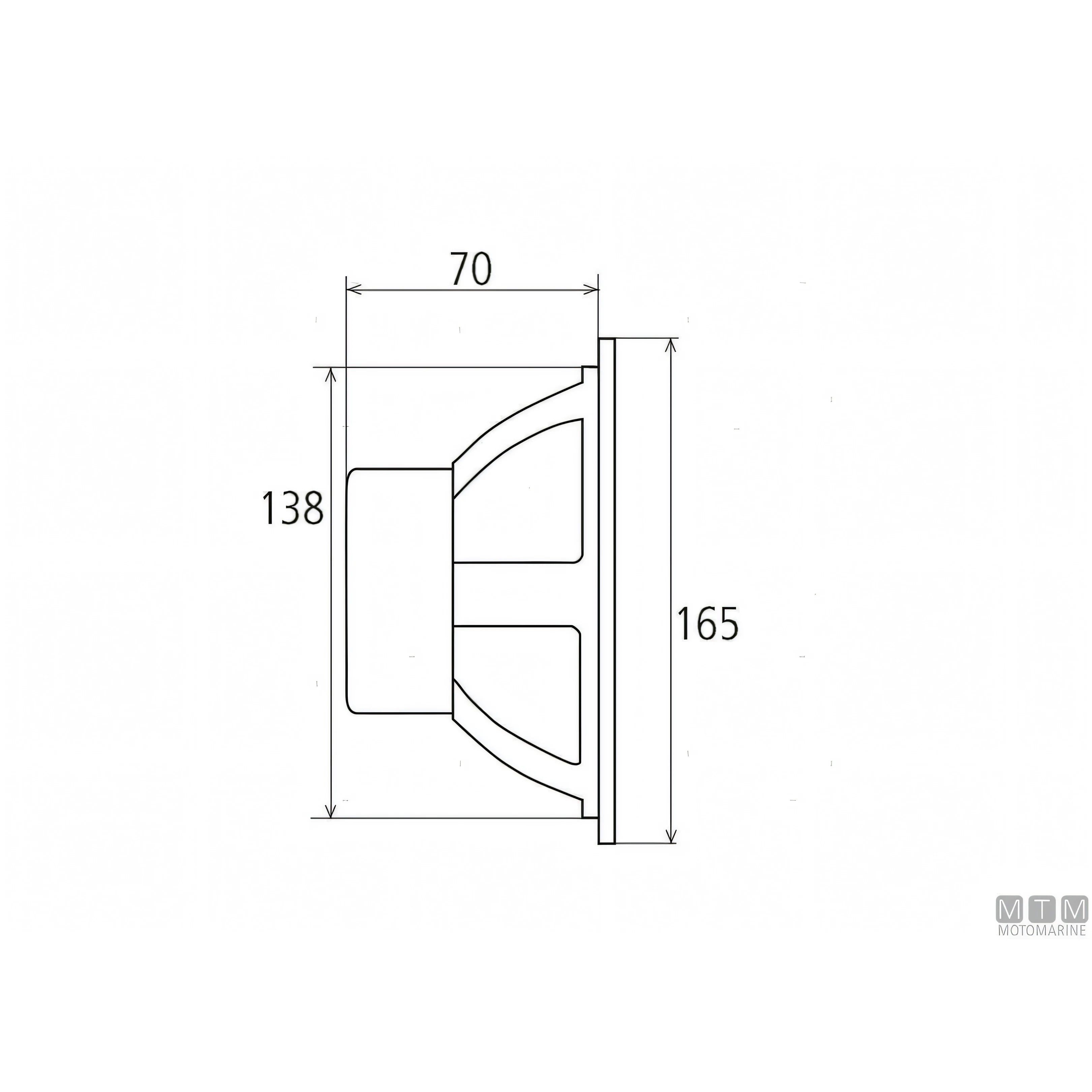 Fusion coppia altoparlanti marini FM Flat — FM-F65RW