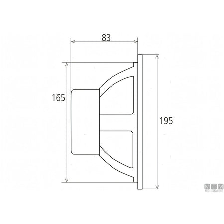 Fusion coppia altoparlanti marini FM Flat — FM-F77RW