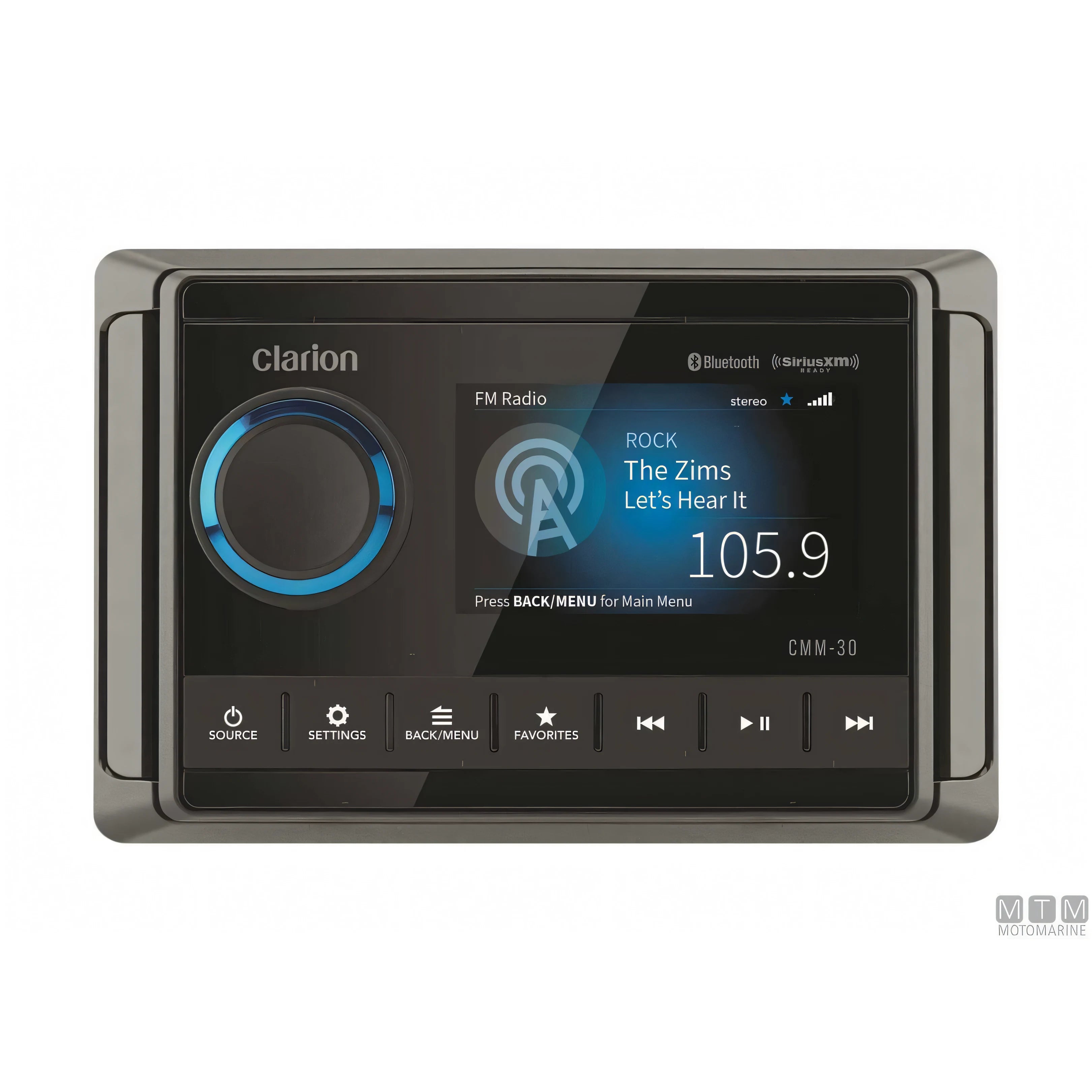 Clarion CMM-30 stereo marino USB Bluetooth — CMM-30