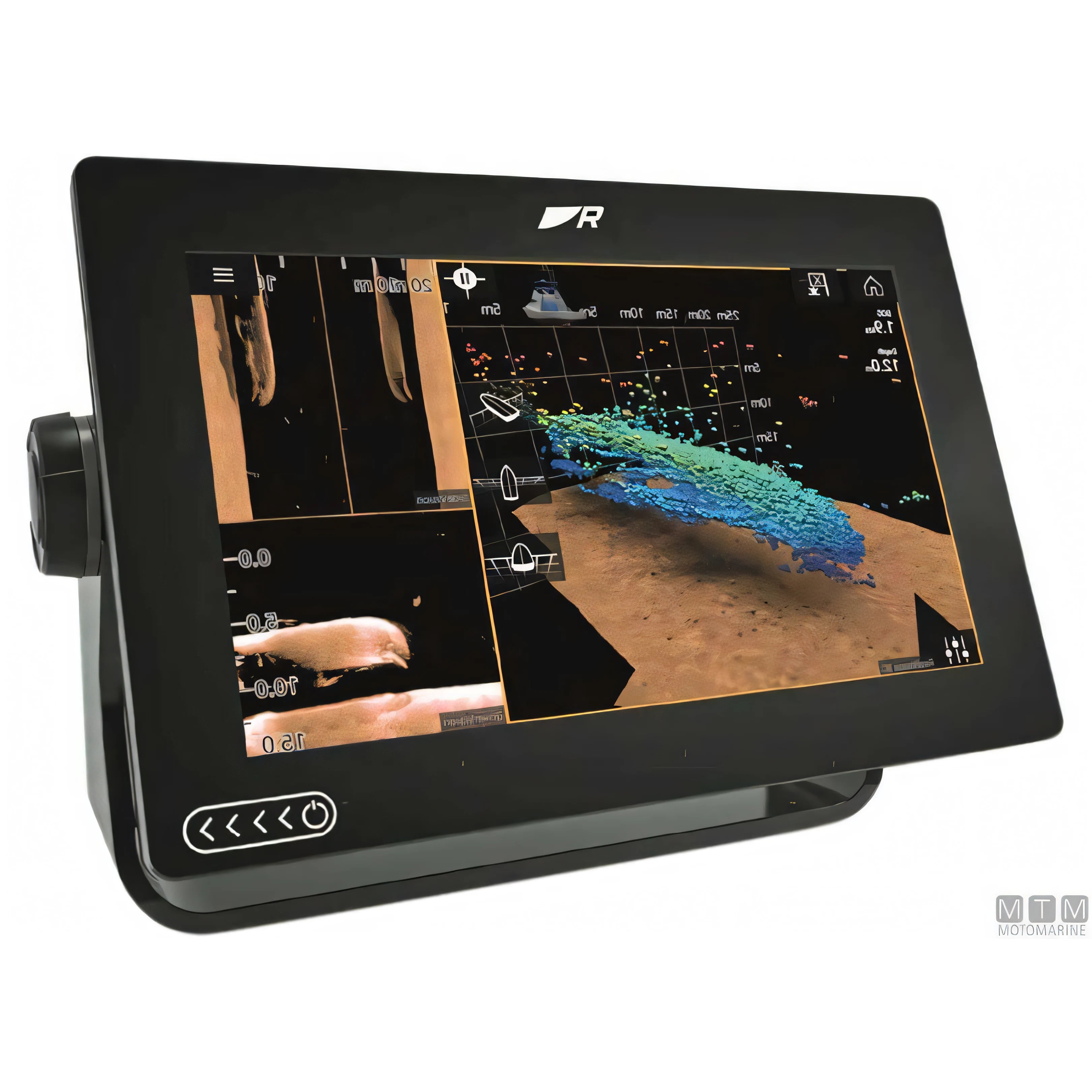Raymarine Axiom+ chartplotter con sonar RealVision 3D — Axiom+ 7 RV con trasduttore
