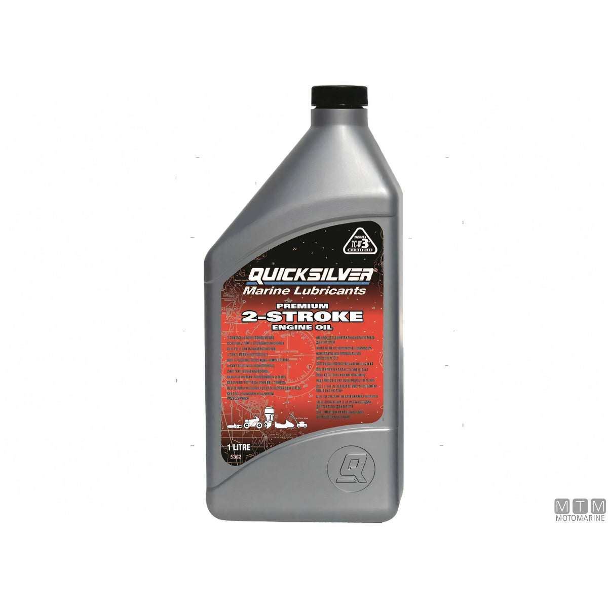 Quicksilver olio 2 tempi TC-W3 Premium confezione cartone 2x10 litri