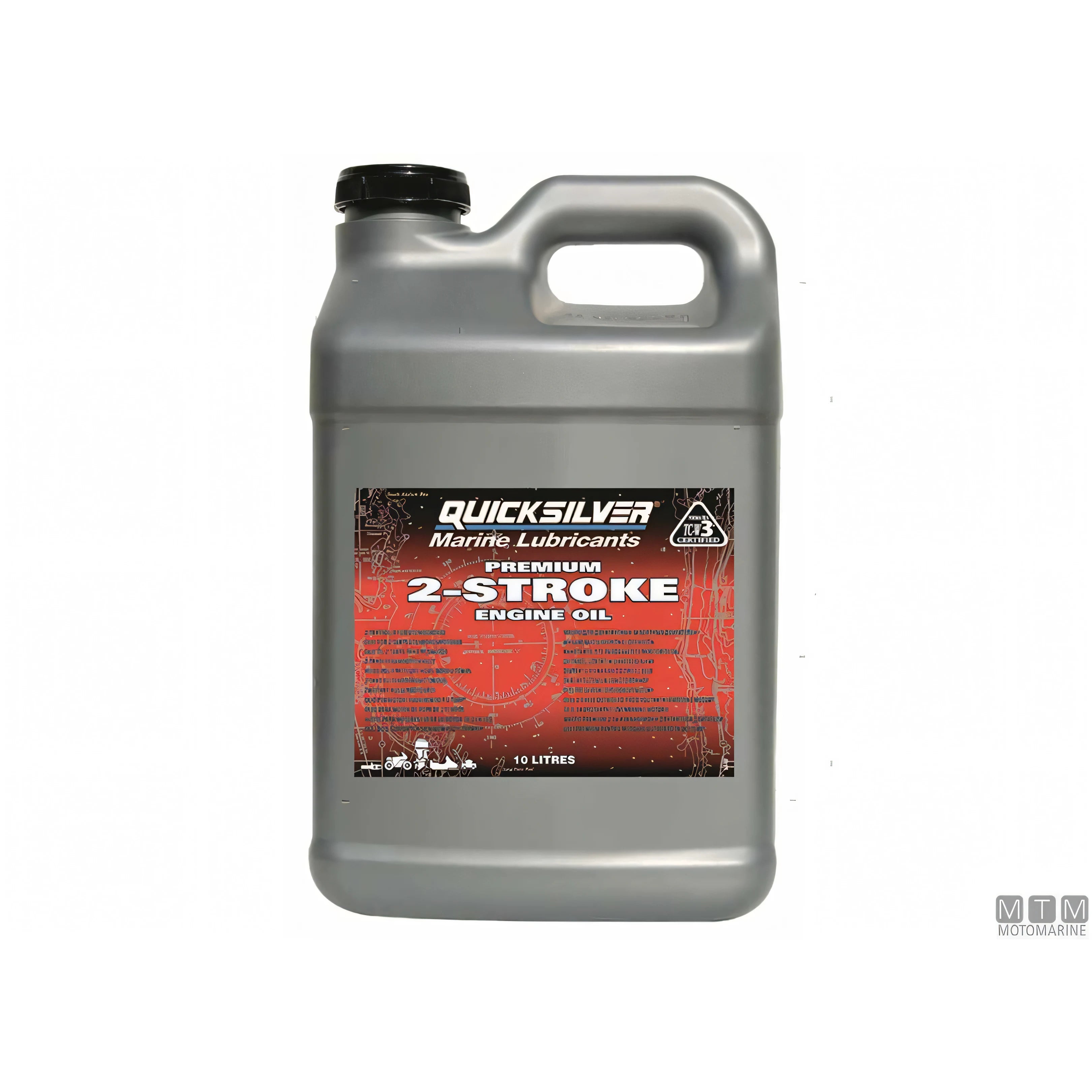 Quicksilver olio 2 tempi TC-W3 Premium confezione cartone 2x10 litri — Cartone 2 x 10 L