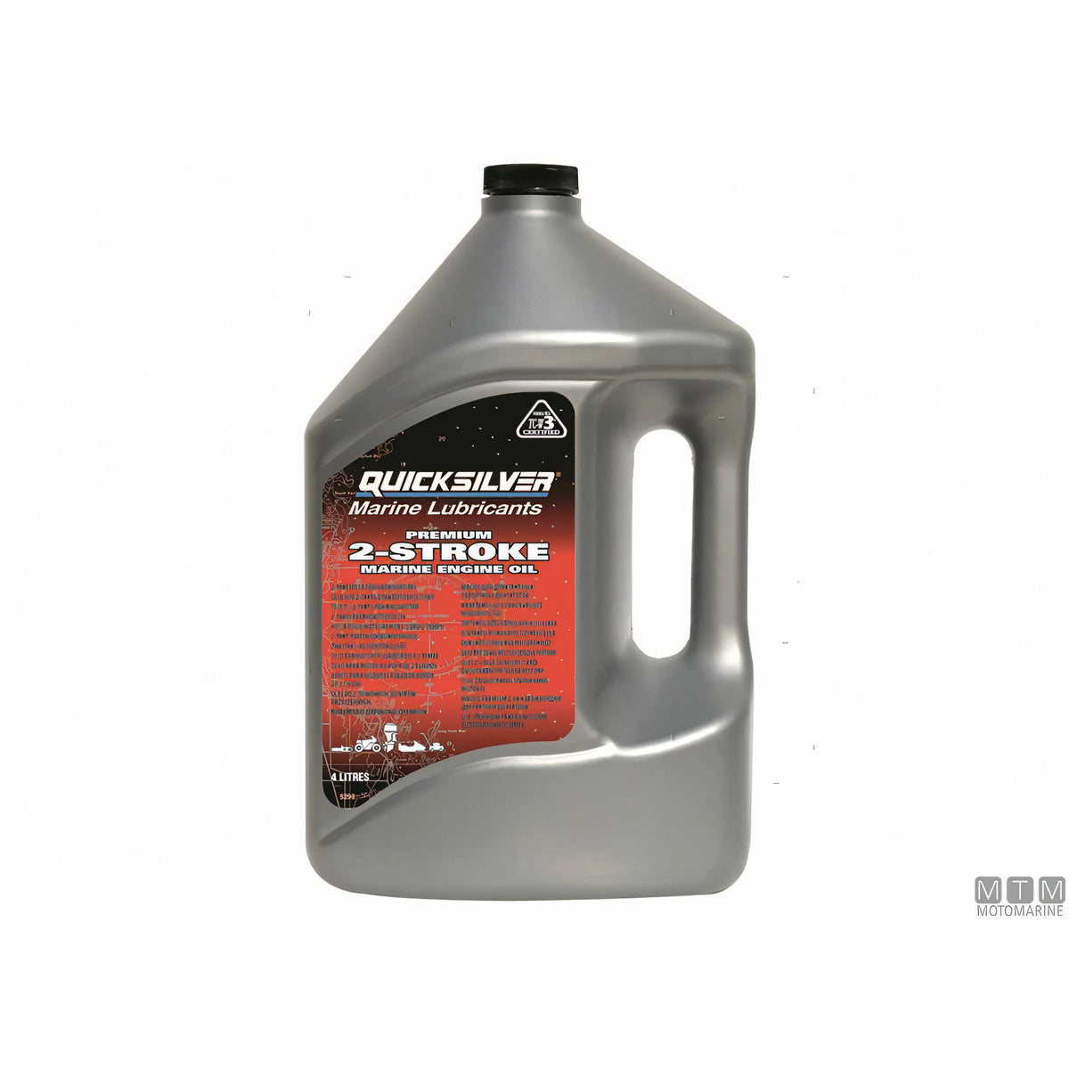 Quicksilver olio 2 tempi TC-W3 Premium confezione cartone 2x10 litri — vista 4