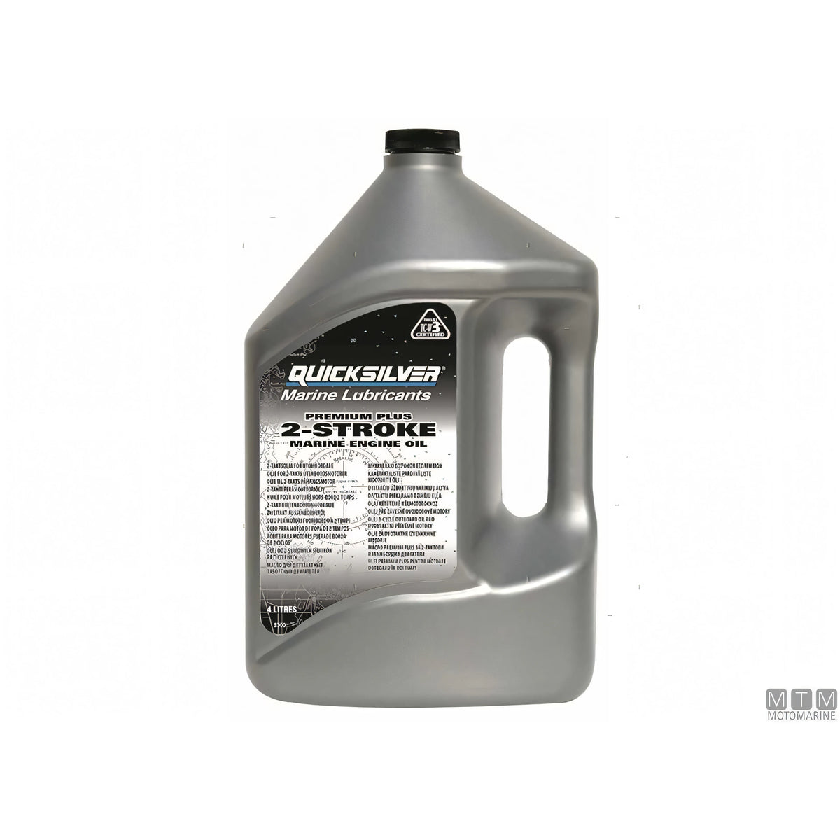 Quicksilver olio motore 2 tempi TC-W3 Premium Plus confezione cartone — Cartone 3 x 4 L