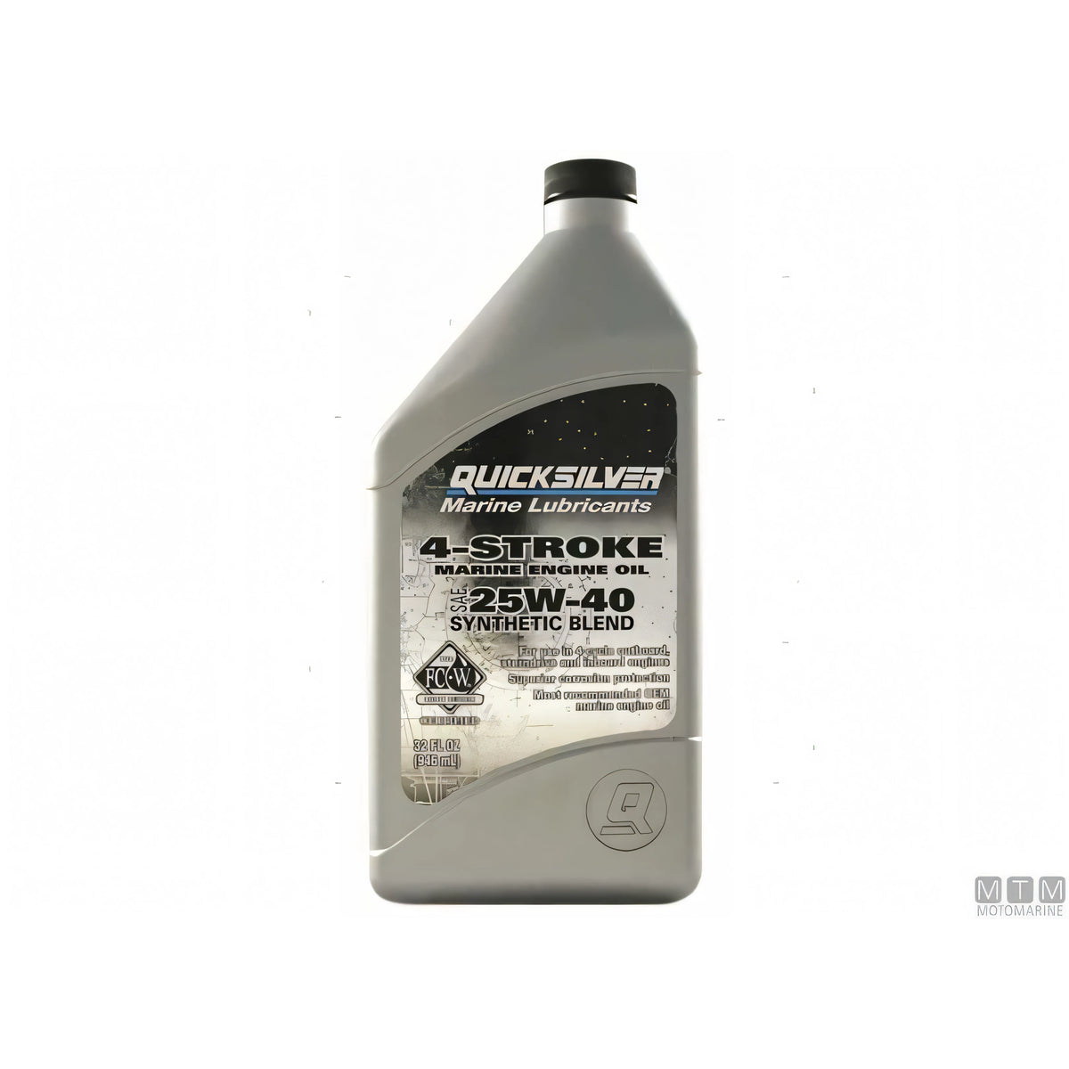Quicksilver Olio Motore 4 Tempi 25W40 Synthetic Blend — Cartone 6 x 1 L