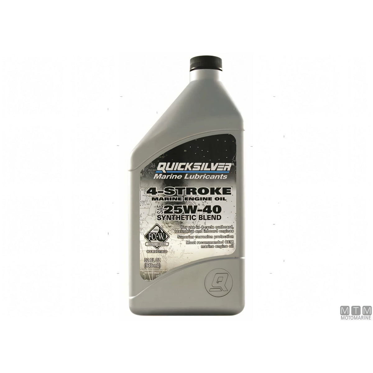 Quicksilver Olio Motore 4 Tempi 25W40 Synthetic Blend — Cartone 6 x 1 L