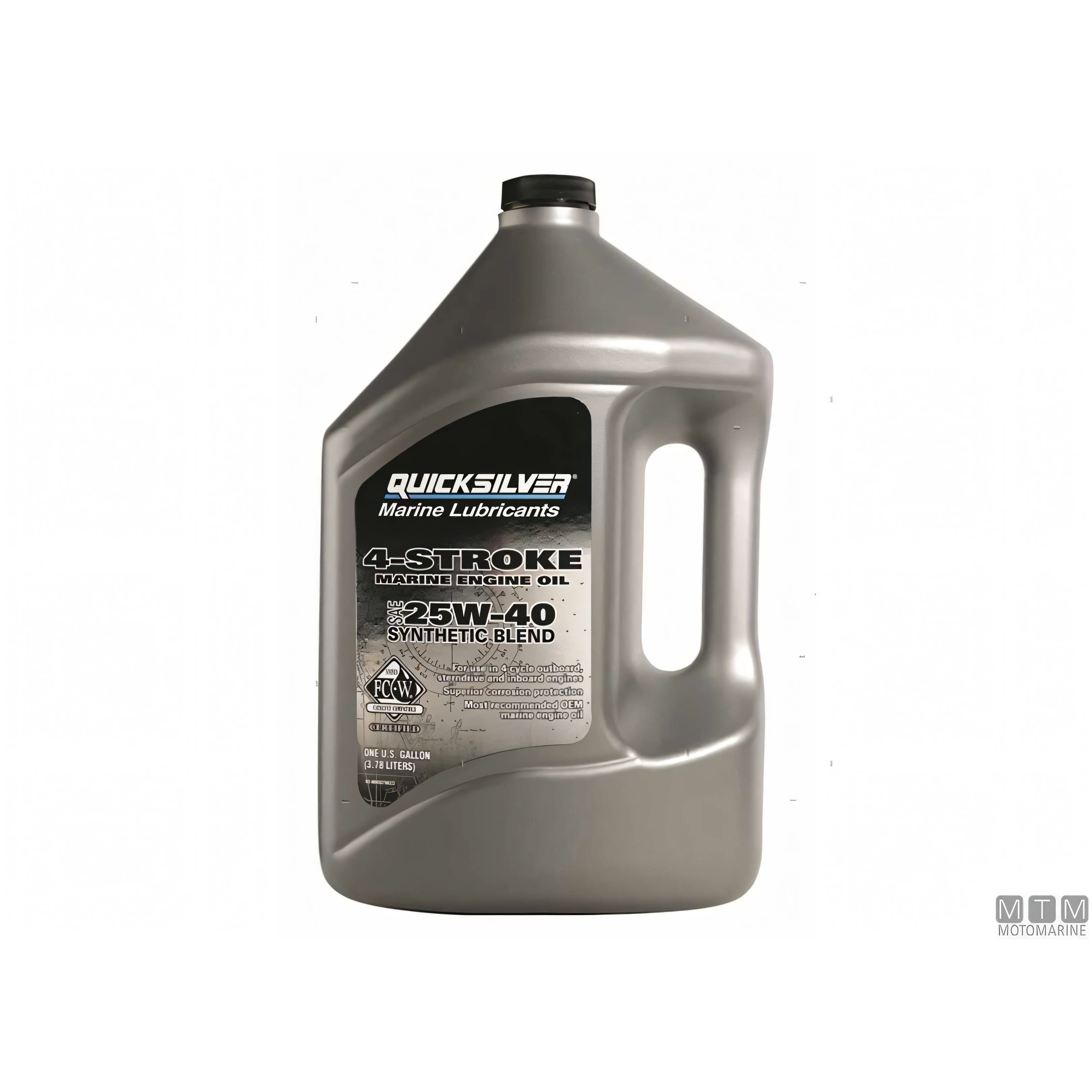 Quicksilver Olio Motore 4 Tempi 25W40 Synthetic Blend — Cartone 3 x 4 L