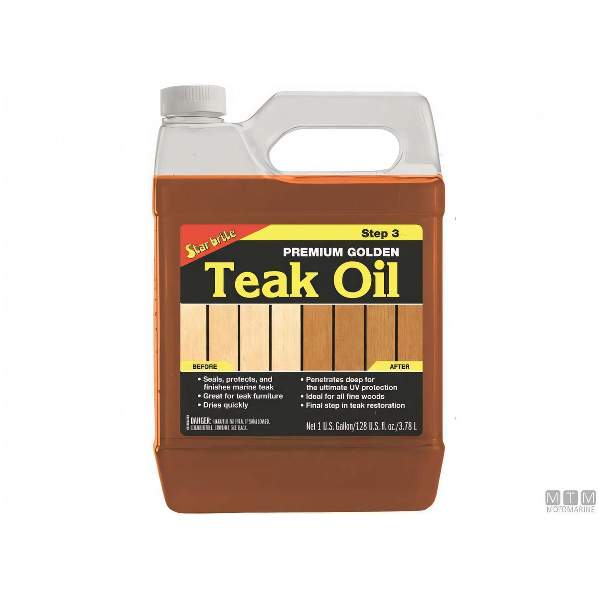 Star Brite Premium Golden Teak Oil per trattamento teak — 500 ml