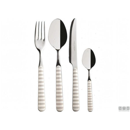 Marine Business servizio posate Harmony Bone acciaio inox — 24 pezzi