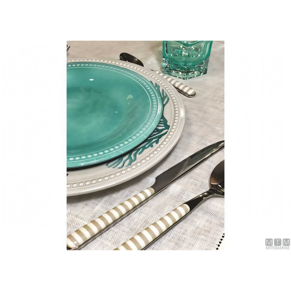 Marine Business servizio posate Harmony Bone acciaio inox — 24 pezzi