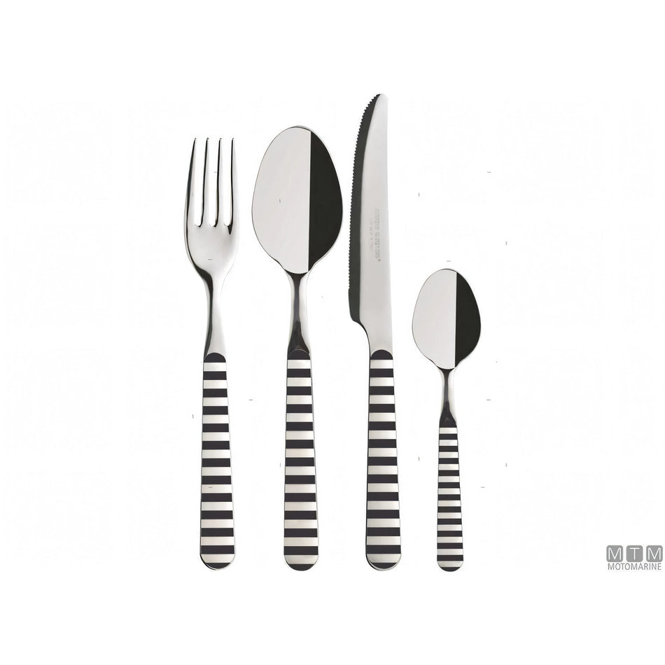 Marine Business set posate Venezia acciaio inox — 24 pz (6x4)