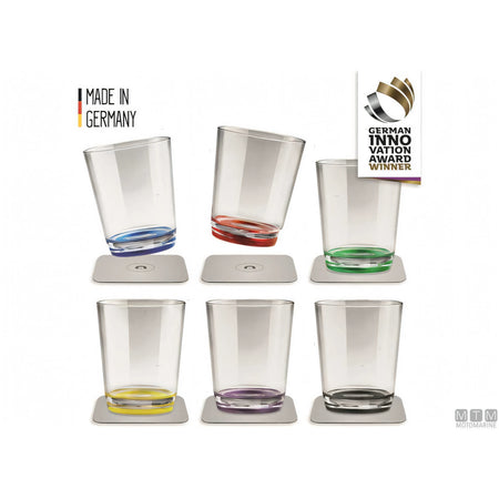 Silwy set 6 bicchieri magnetici plastica multicolour — 250 cc