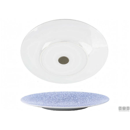 Silwy set 2 piatti piani Ocean in porcellana con magneti — ø280 mm