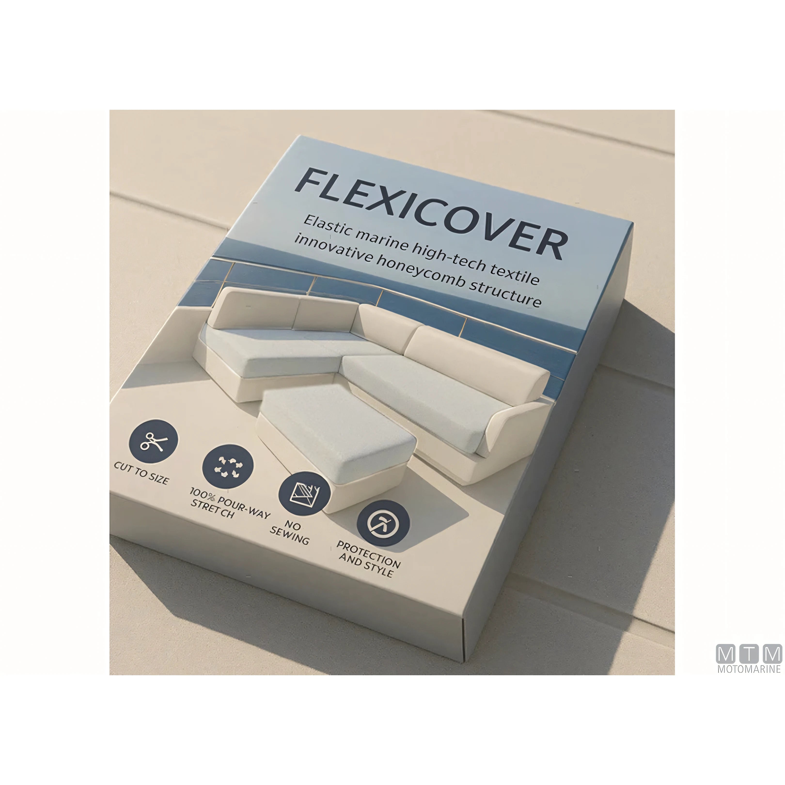 Fender Design fodera elastica Flexicover in poliestere — Bianco Offwhite