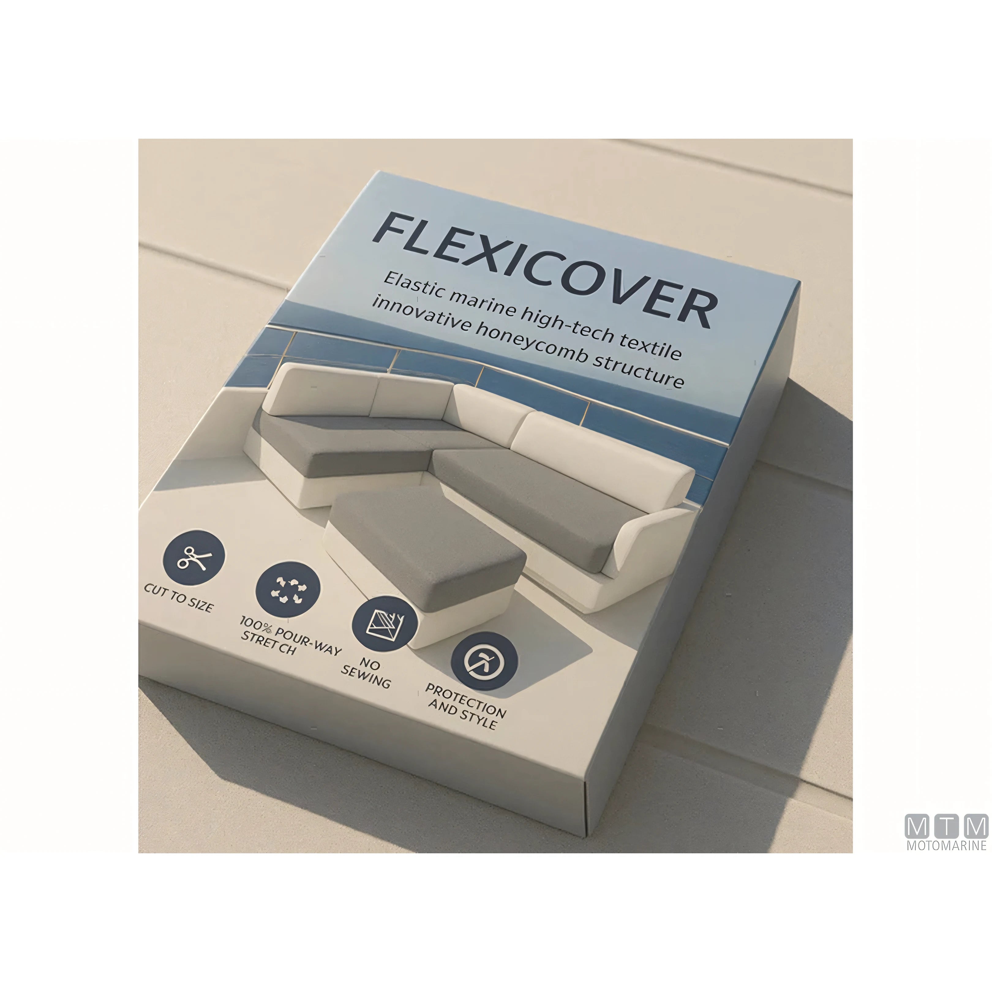 Fender Design fodera elastica Flexicover in poliestere — Grigio Mud