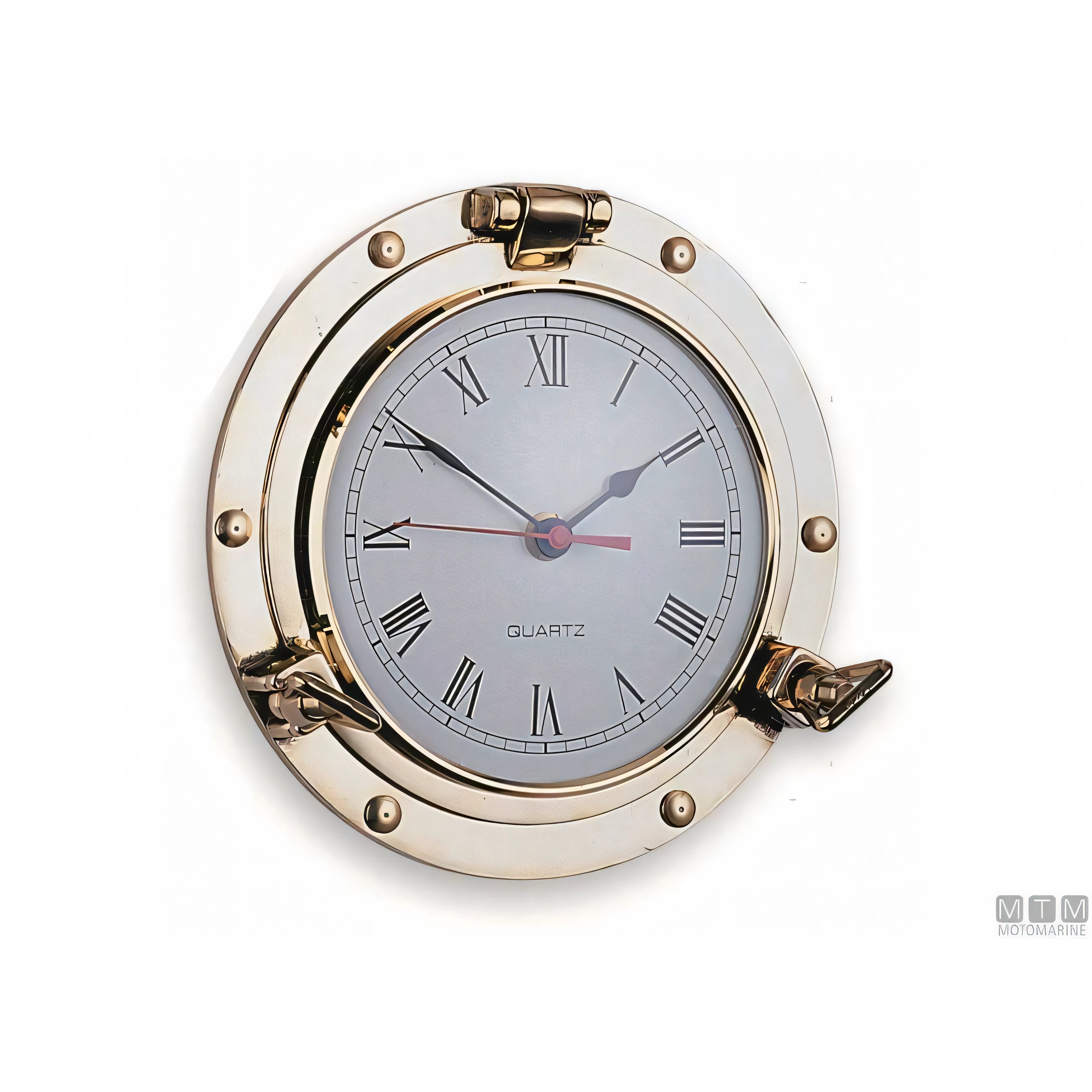 Foresti e Suardi barometro oblò ottone — Ø 180 mm
