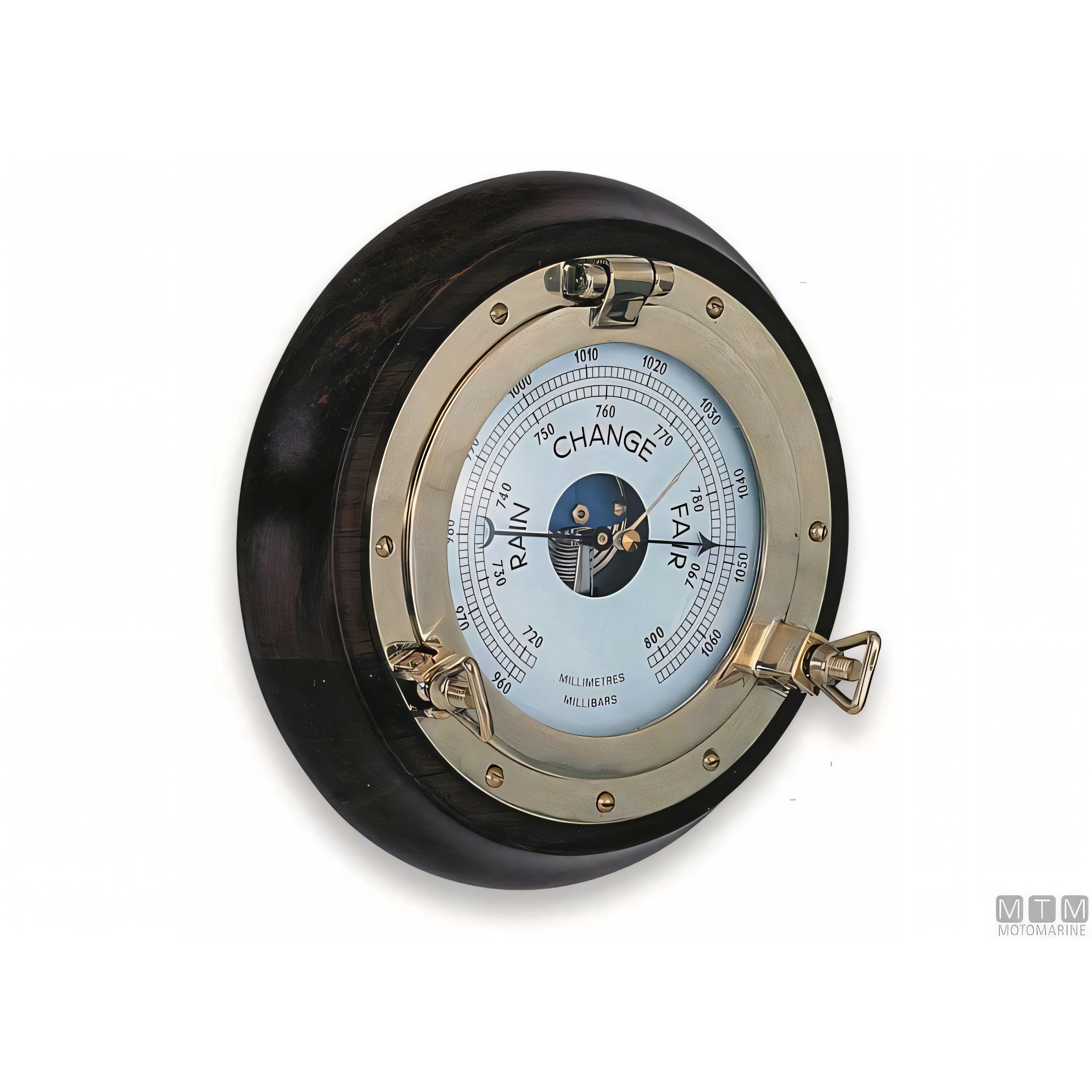 Foresti e Suardi orologio oblò in ottone e legno