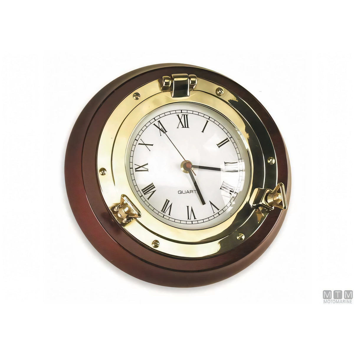 Foresti e Suardi orologio oblò in ottone e legno — vista 2