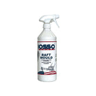 Spray cleaner antimuffa Iosso Raft Mould 750ml, flacone bianco con grilletto, per barche | Onautica