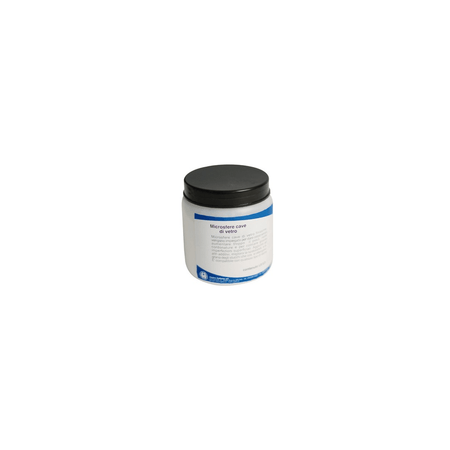 Barattolo bianco con tappo nero di microsfere cave di vetro per laminazione | Onautica