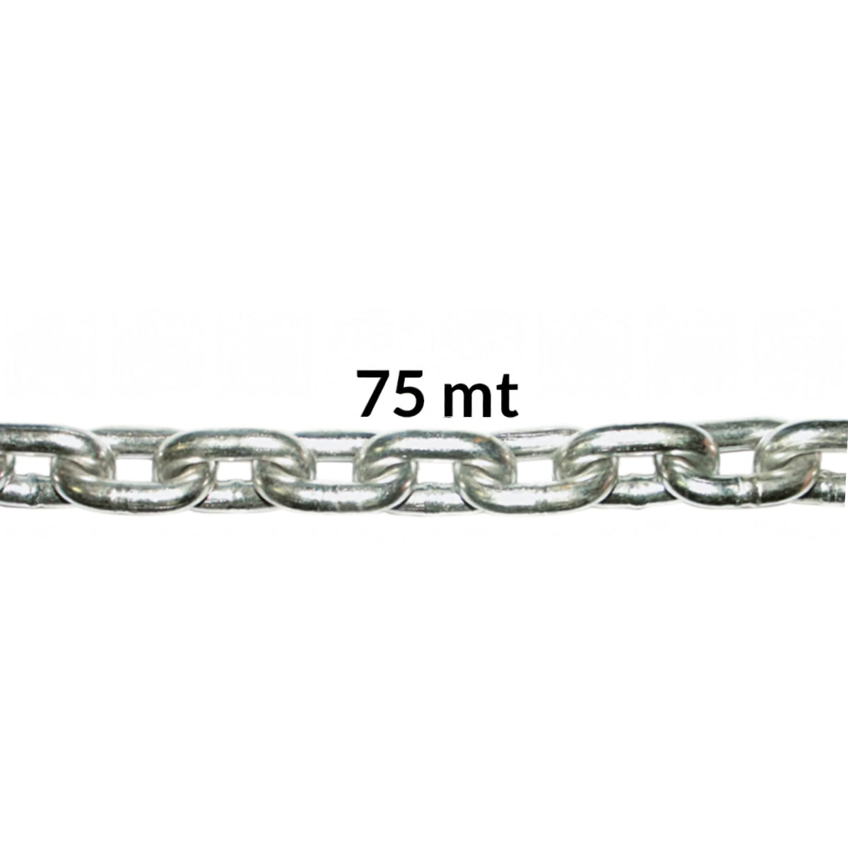 Catena calibrata in acciaio inox AISI 316 in mazza da 75 metri