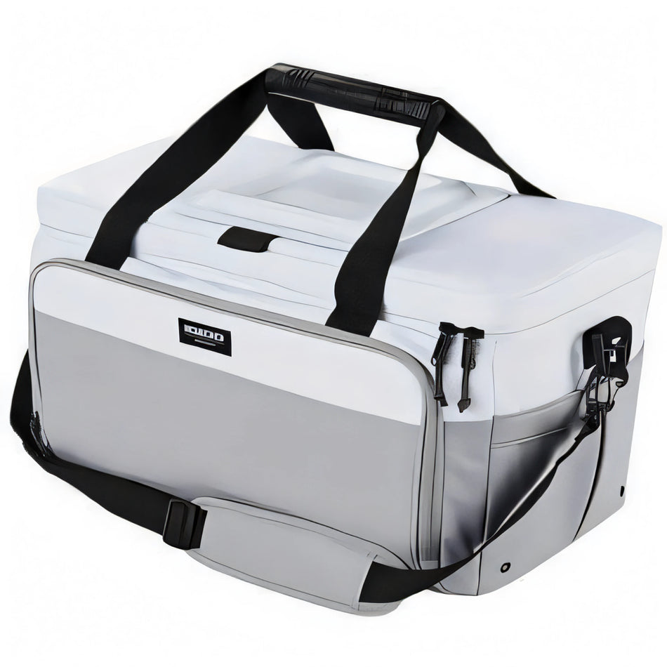 Ghiacciaia Igloo Coast Cooler 30lt semi-rigida bianca e grigia con tracolla e manico nero | Onautica