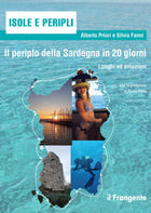 Copertina libro "Il Periplo della Sardegna in 20 giorni" con mappa, foto mare turchese e immersioni | Onautica