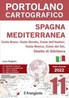 Copertina Portolano Cartografico Spagna Mediterranea ed. 2022, con mappa nautica, bandiera italiana e dati waypoint | Onautica