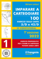 Copertina libro "Imparare a Carteggiare 100 esercizi carte 5/D e 42/D" ed. 2022, Miriam Lettori | Onautica
