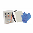 Kit riparazione PVC Adeco con colla adegrip, attivatore, cleaner, pennello, toppe grigie e guanti blu | Onautica