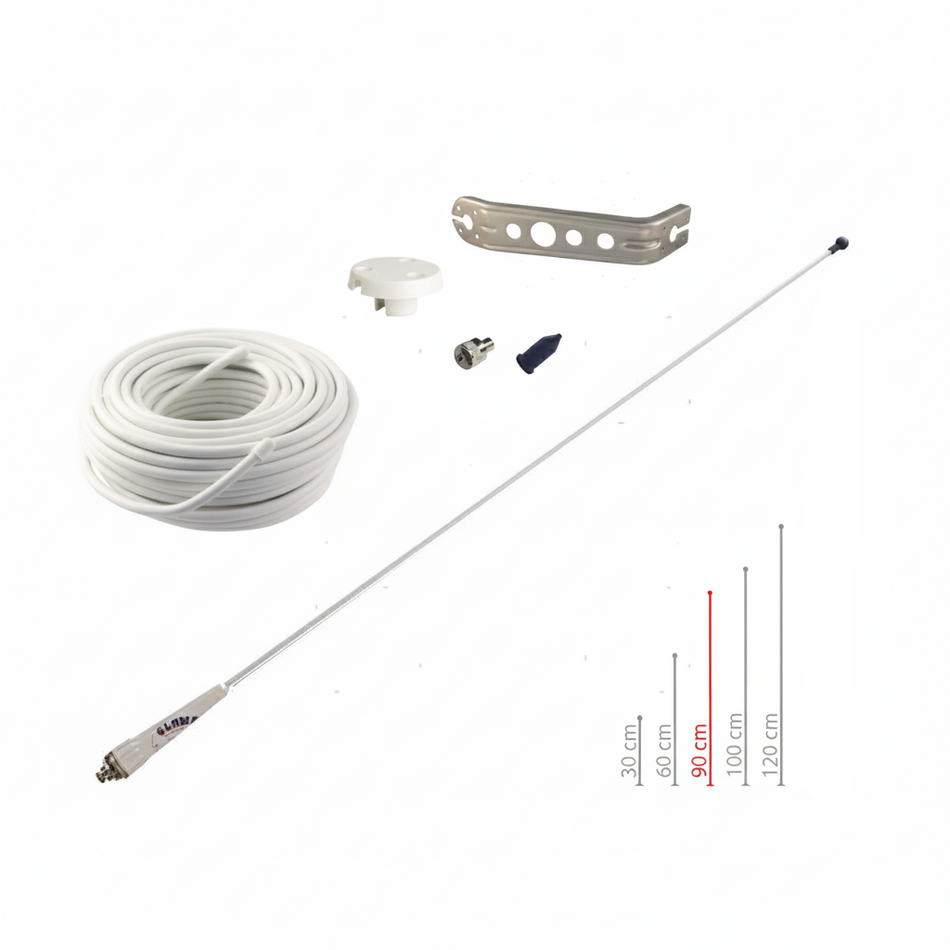 Antenna VHF RA109GRP - Vetroresina Sail Glomex