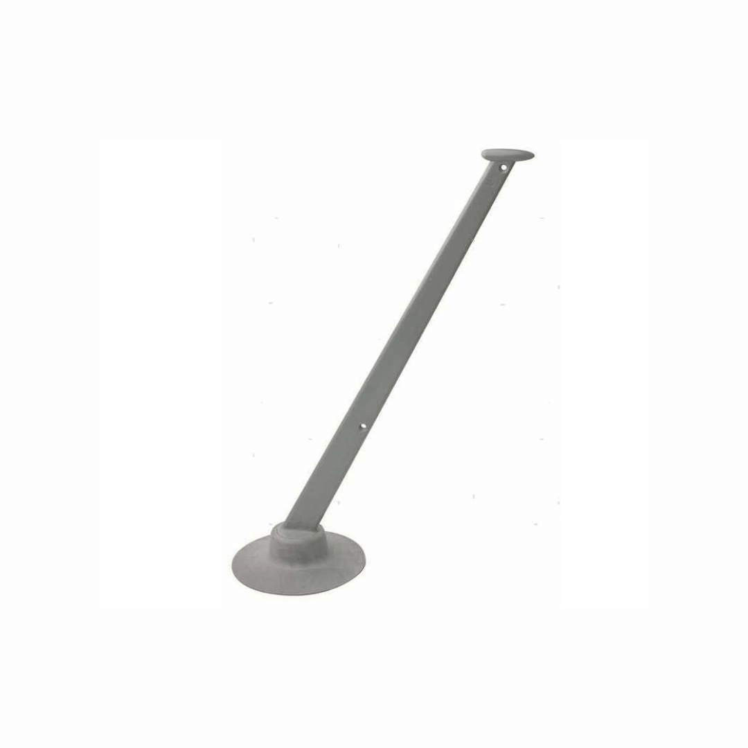 Asta portabandiera 300mm grigia con base circolare piatta per gommoni Gummy flat | Onautica
