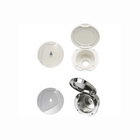 Box doccetta dritta 246 in plastica bianca e acciaio inox, versione aperta e chiusa, con simbolo doccia | Onautica