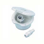 Box per innesto rapido doccetta bianco in plastica con coperchio e raccordo filettato incluso | Onautica