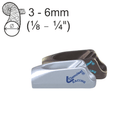 Strozzascotte Clamcleat Racing CL211MK2 in alluminio argento e bronzo per cime Ø 3-6mm | Onautica