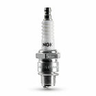 Candela NGK LKR7E in metallo cromato e ceramica bianca, isolatore nervato, Made in France | Onautica