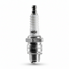 Candela NGK LKR7E in metallo cromato e ceramica bianca, isolatore nervato, Made in France | Onautica