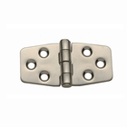 Cerniera biscotto standard inox 43x75 mm a 6 fori, colore argento satinato | Onautica