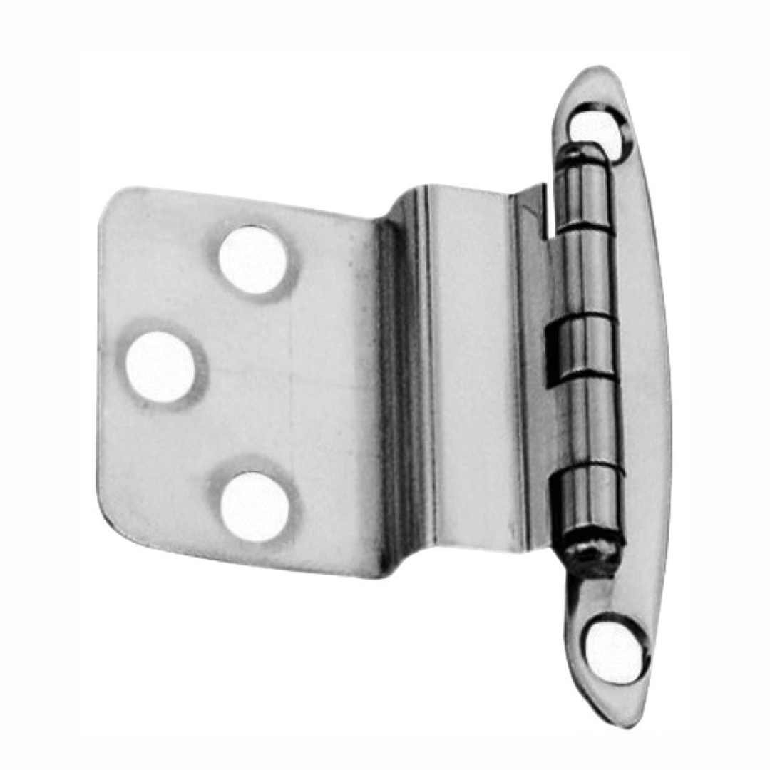 Cerniera inox piana 38x46 mm con barilotto a 5 alette e fori di fissaggio, colore argento lucido | Onautica