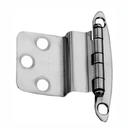 Cerniera inox piana 38x46 mm con barilotto a 5 alette e fori di fissaggio, colore argento lucido | Onautica