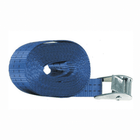 Cinghia tensionatrice blu in poliestere arrotolata con fibbia in acciaio inox, 2,5 mt | Onautica