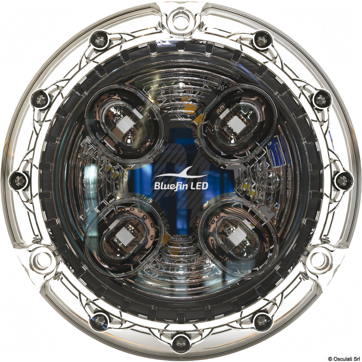 Luce LED Bluefin per installazioni esterne su barca, luce bianca 1000 lumen