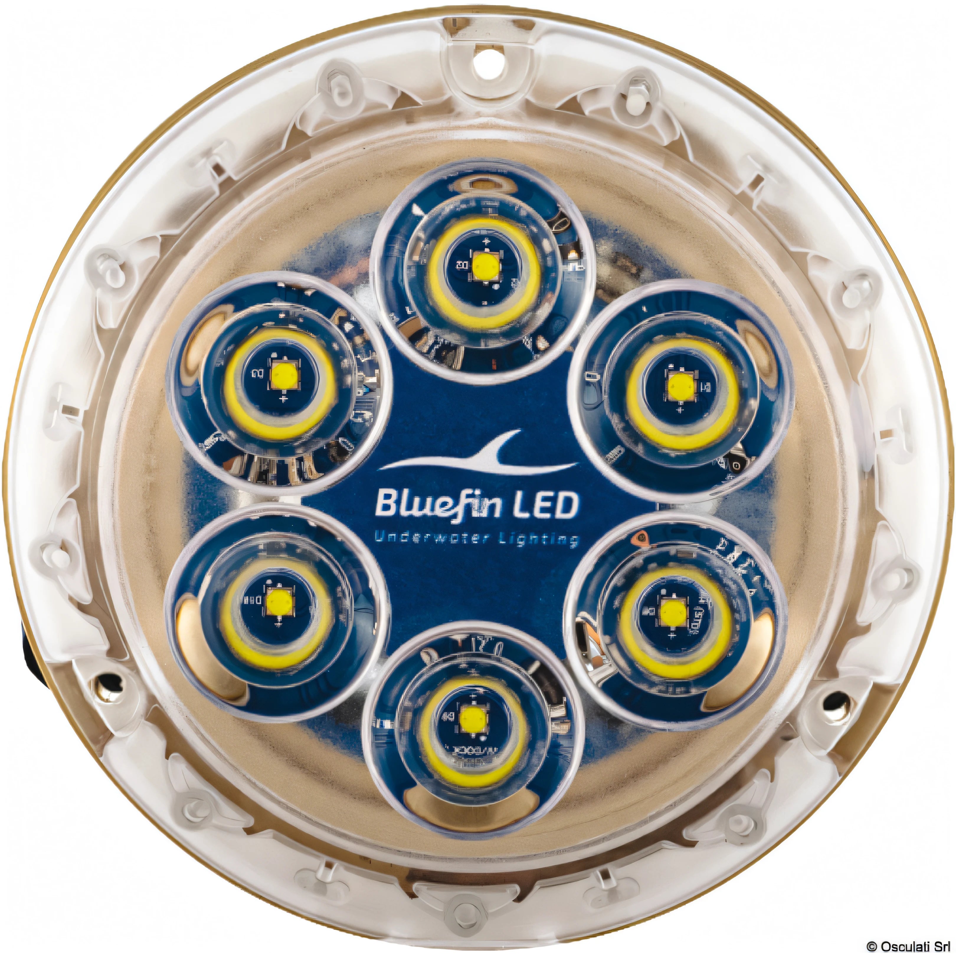 Luce subacquea LED Bluefin Piranha P6 Nitro in bronzo con funzione Nitro Boost