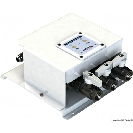 Sistema cambio olio elettronico Marco OCS3/E 12/24V con pannello di comando e valvole a sfera