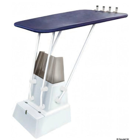 T-Top professionale Heavy Duty Osculati bianco con telo blu ATLAS e tubo Ø 44 mm