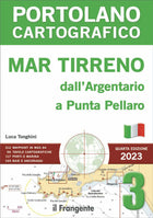 Copertina Portolano Cartografico Mar Tirreno Argentario-Punta Pellaro, 4ª Ed. 2023, con mappa nautica | Onautica