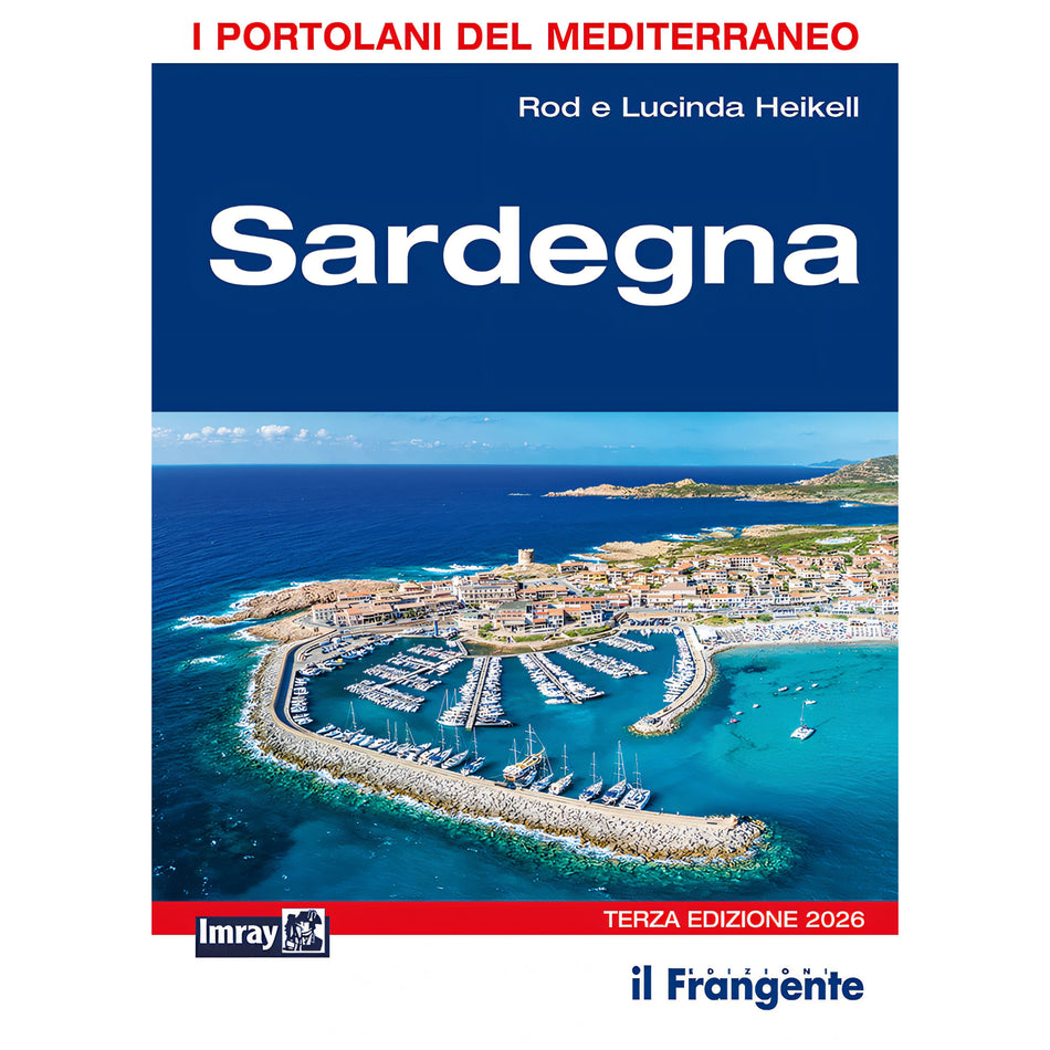 Copertina Portolano del Mediterraneo Sardegna III edizione 2026 di Rod e Lucinda Heikell, Edizioni il Frangente